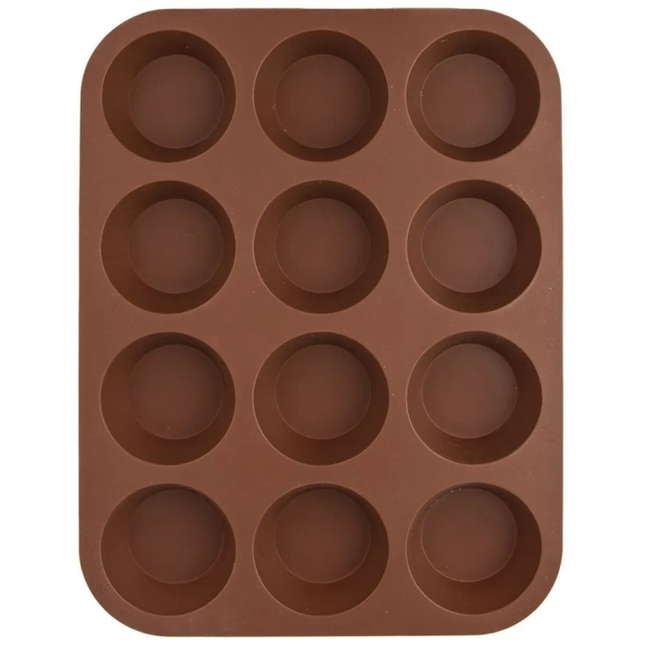 Forma do muffinek silikonowa brązowa SILLINIE
