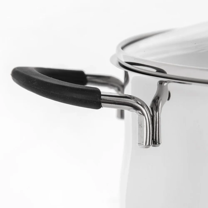 Garnek stalowy ze szklaną pokrywką DALIE 26 cm, 10,6 l