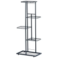 Kwietnik metalowy czarny 5-poziomowy 96 cm
