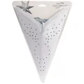 Gwiazda dekoracyjna papierowa ażurowa srebrna 60 cm