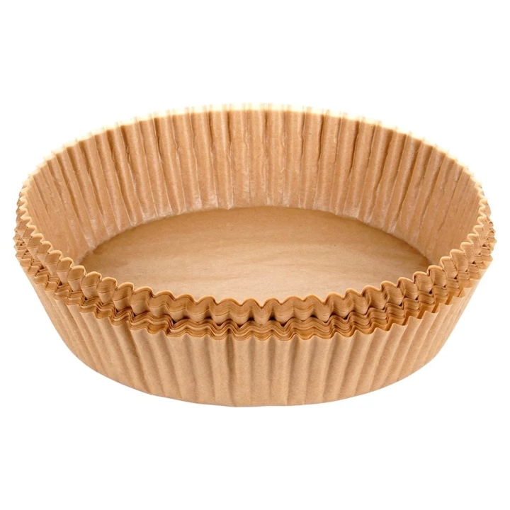 Wkład do frytkownicy beztłuszczowej Air Fryer papierowy okrągły 19 cm 100 szt.