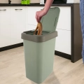 Kosz na śmieci plastikowy zielony 25 l