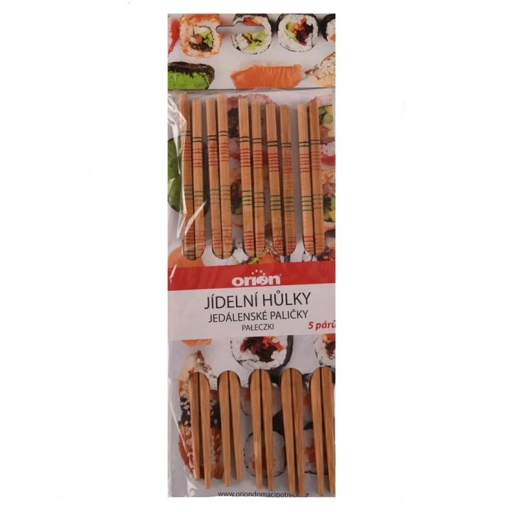 Pałeczki do sushi bambusowe 22,5 cm 10 szt.