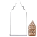 Wykrawacz do ciastek stalowy domek 12 cm