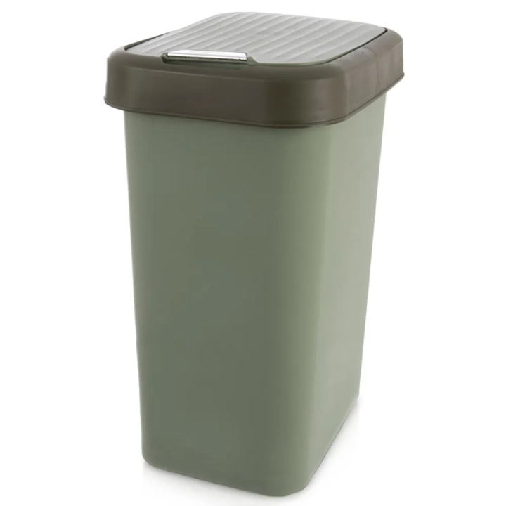 Kosz na śmieci plastikowy zielony 25 l
