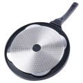 Patelnia do burgerów i jajek granitowa grillowa 4 otwory GRANDE 26,5 cm
