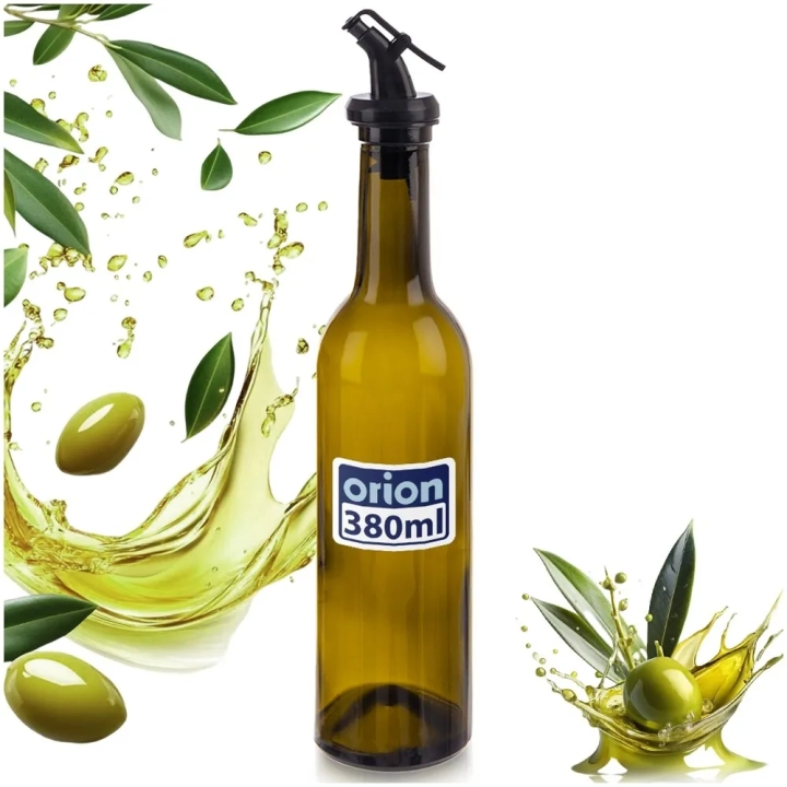 Butelka na oliwę i ocet szklana z dozownikiem 380 ml