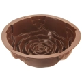 Forma do babki silikonowa róża brązowa SILLINIE 25 cm
