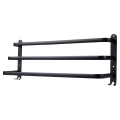 Wieszak na ręczniki aluminiowy czarny 60 cm
