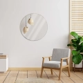 Lustro ścienne złote okrągłe 55 cm