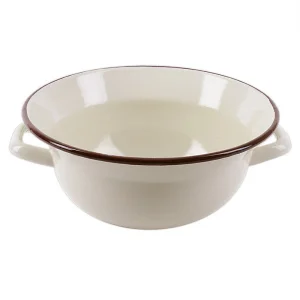 Miska kuchenna emaliowana beżowa BROWN 26 cm, 2,5 l