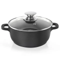 Garnek granitowy ze szklaną pokrywką GRANDE 24 cm, 4 l