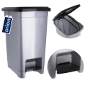 Kosz na śmieci plastikowy z pedałem wąski 10 l