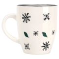 Kubek ceramiczny płatki śniegu 350 ml