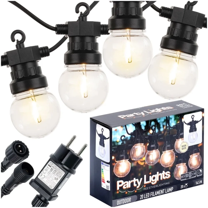Girlanda ogrodowa LED 9,5 m 20 szt.