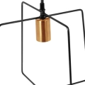 Lampa wisząca metalowa czarna złota