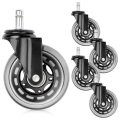 Kółka do fotela IKEA kauczukowe 7,5cm / 10 mm 5 szt.