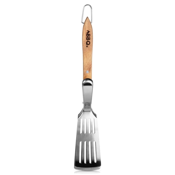Łopatka do grilla i szczypce 2w1 stalowa 40 cm