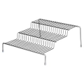 Półka kuchenna metalowa szara 3-poziomowa 28x26x11 cm