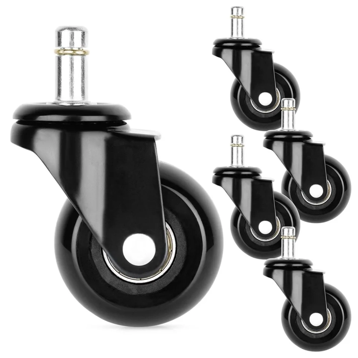 Kółka do fotela IKEA kauczukowe 5 cm / 10 mm 5 szt.