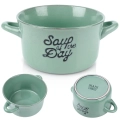 Miska bulionówka ceramiczna zielona 600 ml