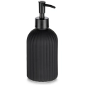 Dozownik do mydła szklany czarny 400 ml