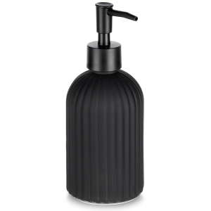 Dozownik do mydła szklany czarny 400 ml Dozownik do mydła szklany czarny 400 ml