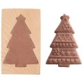 Foremka do ciastek drewniana choinka 13x8 cm