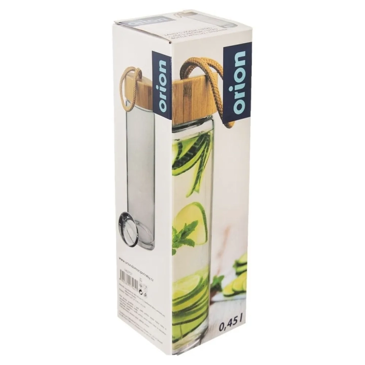 Butelka na wodę szklana z sitkiem 450 ml