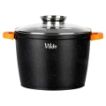 Garnek granitowy ze szklaną pokrywką TERRUNA AROMA 24 cm, 6,7 l