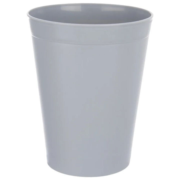 Kubki plastikowe szare SANDY 300 ml 6 szt.