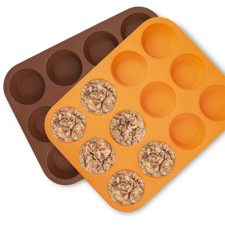 Forma do muffinek silikonowa pomarańczowa SILLINIE