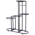 Kwietnik metalowy czarny 5-poziomowy 84,5 cm
