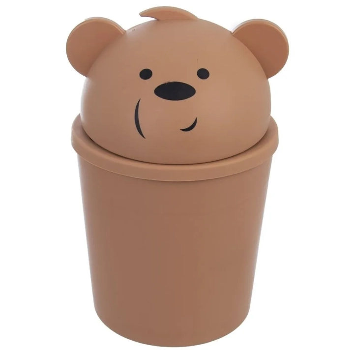 Kosz na śmieci miś brązowy 1,5 l