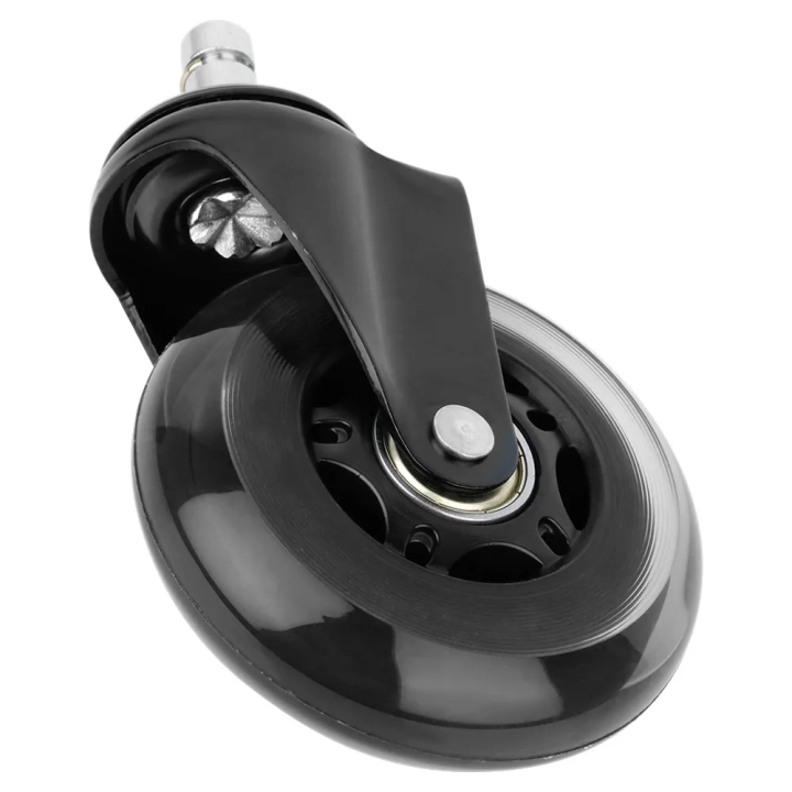 Kółka do fotela IKEA kauczukowe 7,5cm / 10 mm 5 szt.