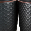 Kubki ceramiczne czarne 400 ml 4 szt.