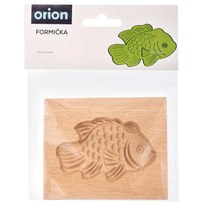 Foremka do ciastek drewniana ryba 10x8 cm