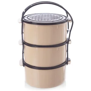 Menażka obiadowa plastikowa 3-poziomowa 3x1,5 l