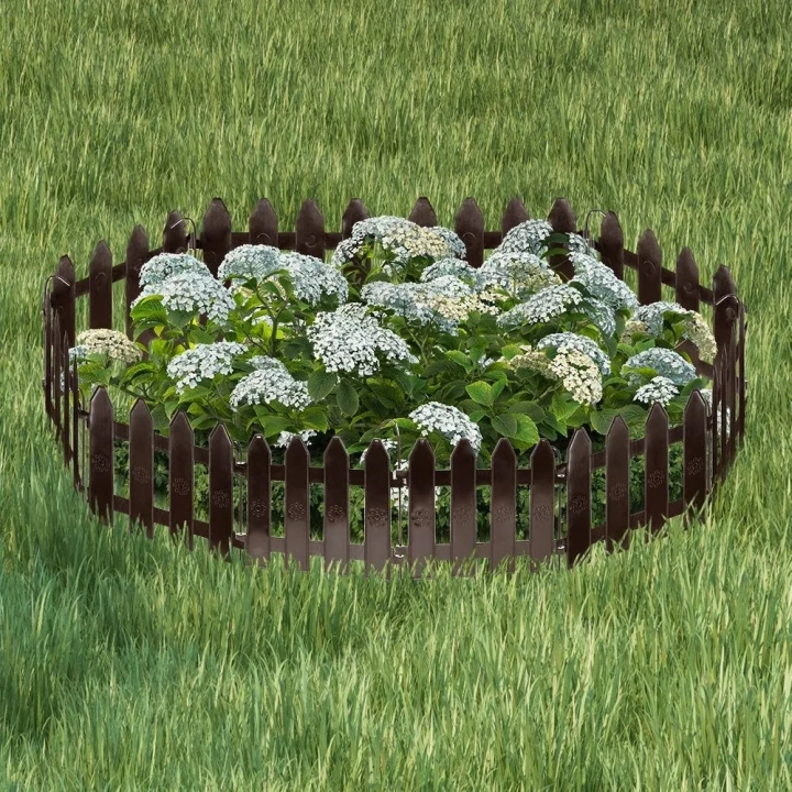 Płotek ogrodowy brązowy 20x15 cm 10 szt.