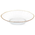 Miska sałatkowa szklana złota 20,5 cm, 500 ml