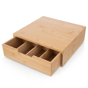 Organizer na kapsułki do kawy drewniany