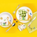 Zestaw śniadaniowy dziecięcy porcelanowy ŻYRAFA 3 el.