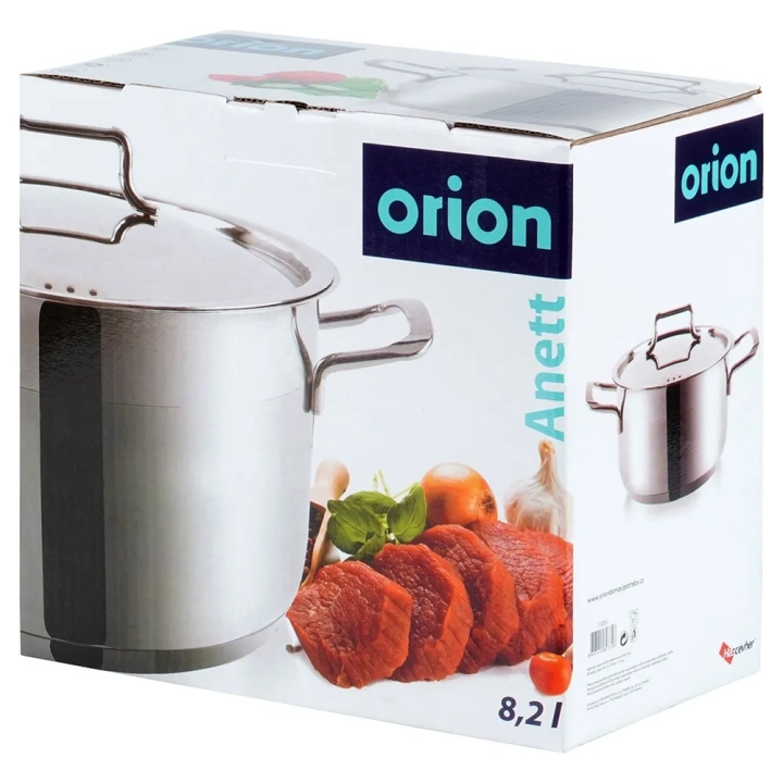 Garnek stalowy z pokrywką ANETT 26 cm, 8,2 l