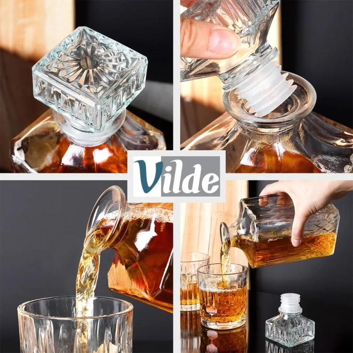 Karafka do whisky szklana 900 ml