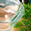 Naczynie żaroodporne z pokrywką szklane 3+1,5 l