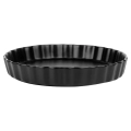 Forma do tarty ceramiczna czarna 24,5 cm