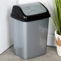 Kosz na śmieci plastikowy szary 16 l