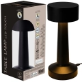 Lampka stołowa czarna 21 LED 21 cm