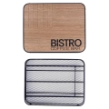 Organizer na kapsułki do kawy metalowy czarny BISTRO 30,5x24x6,5 cm