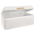 Chlebak metalowy biały WHITELINE 42x24x16,5 cm